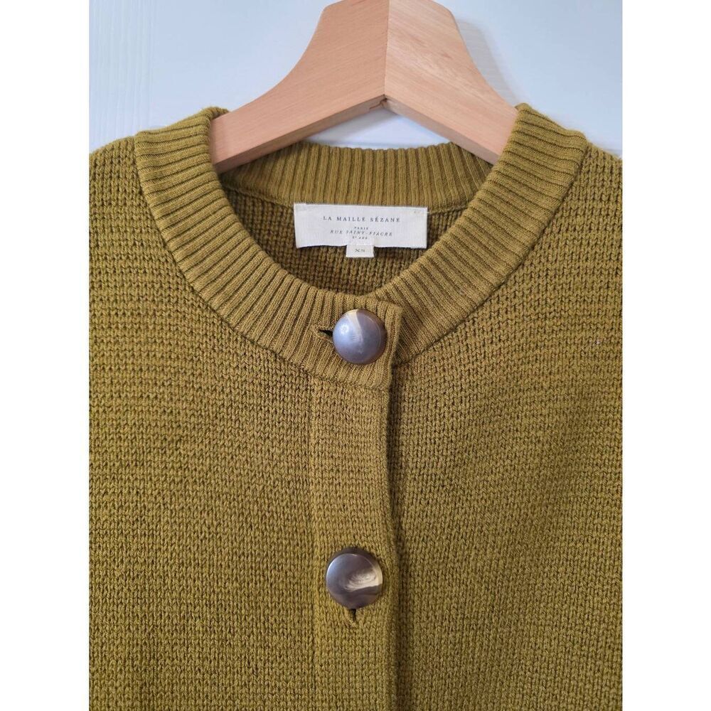 Sezane Valerio Jacket Olive Green Size XS - Picture 6 of 11